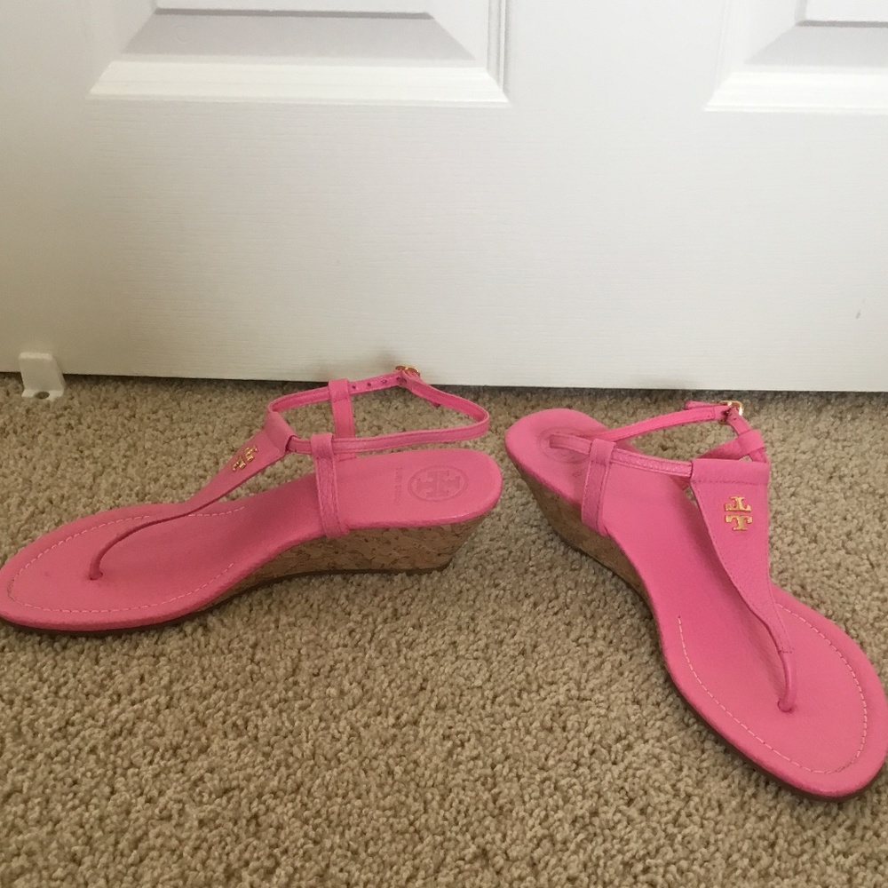 Tory Burch 1.5 inch wedge sandal pink